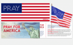 Freebie: “Pray For America” Flag Bumper Sticker And Postcard – Topsave