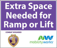 Free Wheelchair Accessible “Extra Space Decal” 2025