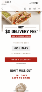 Free Delivery From Chipotle (This Weekend Only) 2025