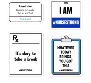 Free Nursestrong Sticker Pack 3 (4 Stickers) 2025