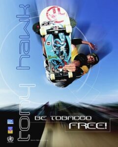 Free Tony Hawk &Quot;Be Tobacco Free&Quot; Poster – Topsave