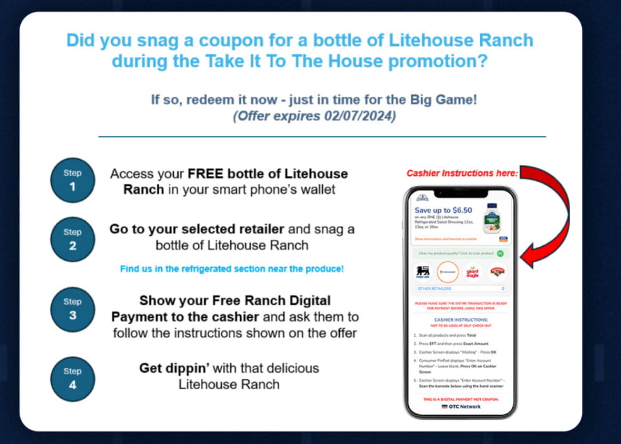 Free Litehouse Ranch Dressing (Working In 2025)