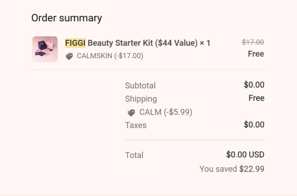 Run! Figgi Beauty Starter Kit ($44 Value) - Might Be A Glitch (Working In 2025)