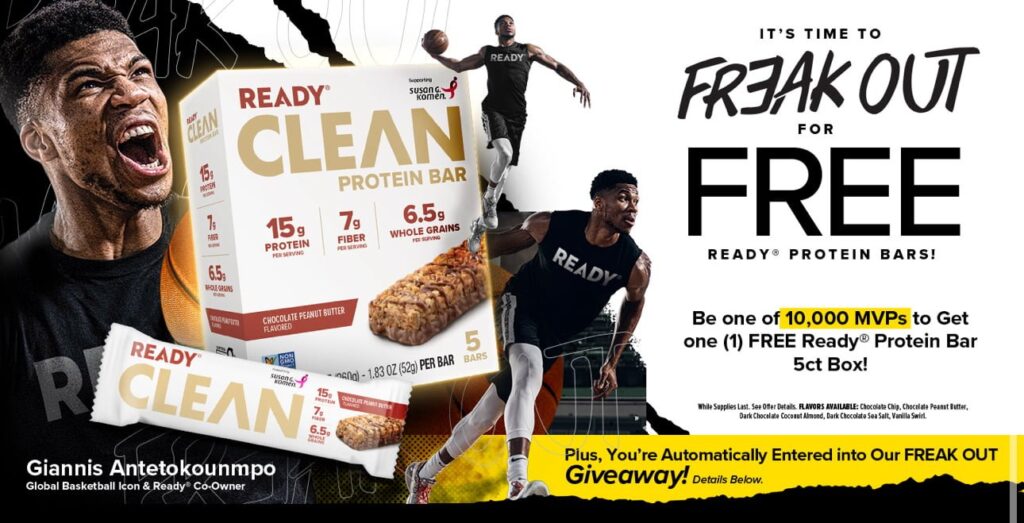 Free Ready Clean Protein Bars 5-Count Box (Working In 2025)