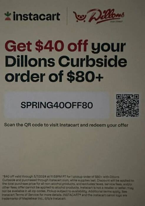 $40 Off Of Groceries At Dillions/Kroger! Ends 5/1/2024 – Topsave