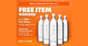 Free Voss Water At Big Lots! 2025