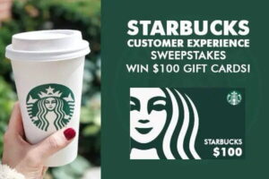 Starbucks Customer Experience Sweepstakes (1,200 Winners!) 2025