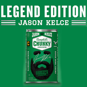 Campbell’s Chunky Jason Kelce “Legend Edition” Sweepstakes (620 Winners!) (Working In 2025)