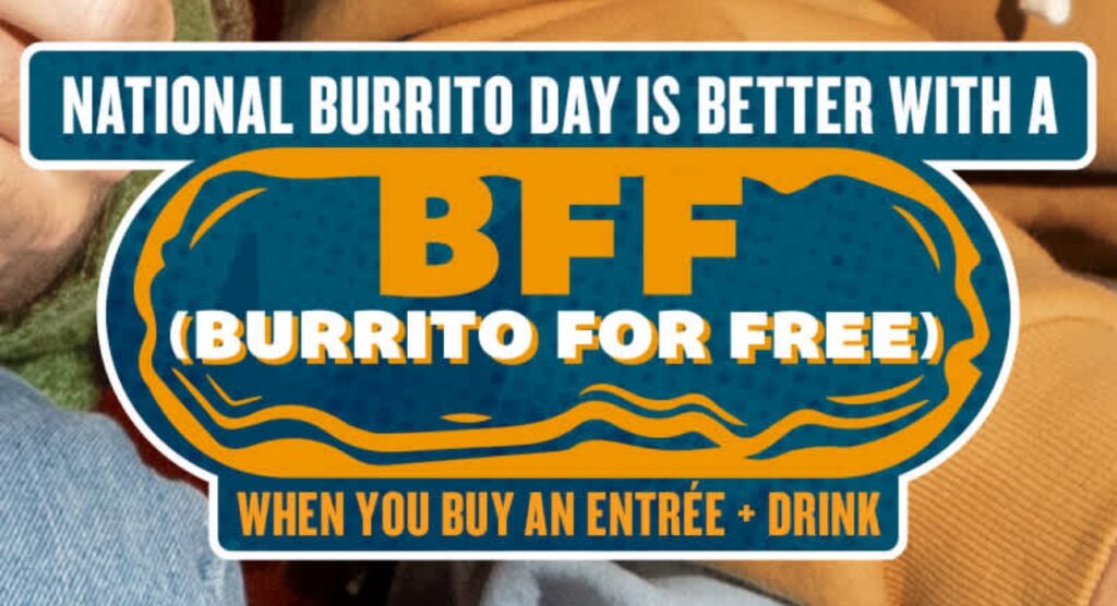 Free Burritos At Qdoba Mexican Grill On April 4Th, 2024 – Topsave