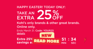 &Lt;S&Gt;Extra 25% Off Everything At Kohl’s—Today Only&Lt;/S&Gt; Expired (Working In 2025)