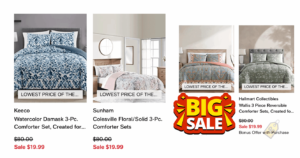 &Lt;S&Gt;3-Piece Comforter Sets Only $19 (Reg $80)&Lt;/S&Gt; Expired (Working In 2025)