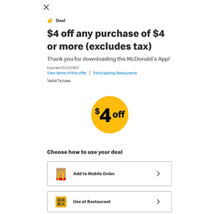 Free Food At Mcdonalds—New $4 Discount Offer (Working In 2025)