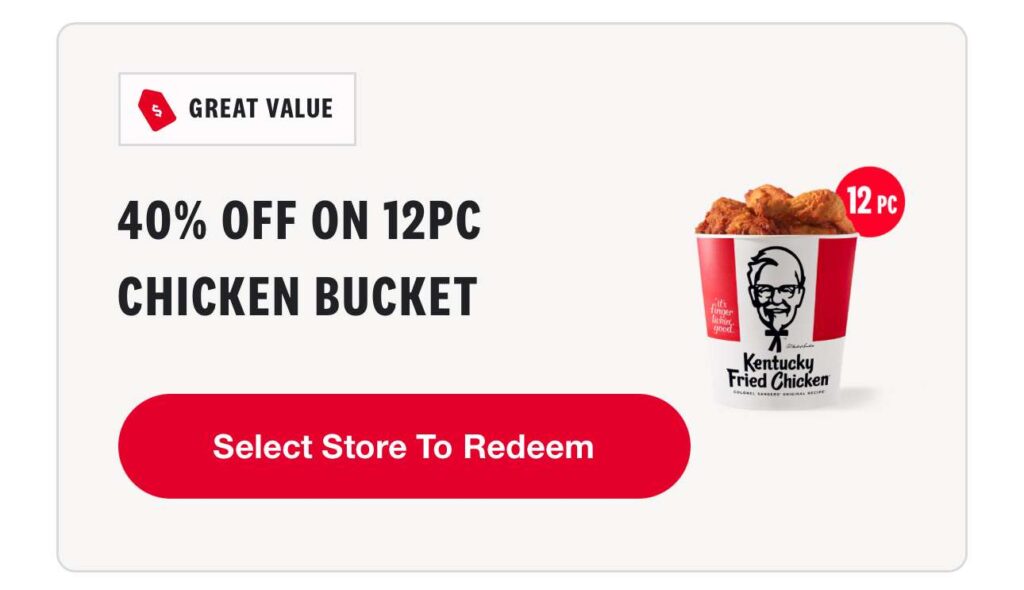 Kfc Get 40% Off A 12 Pc. Chicken Bucket (Working In 2025)