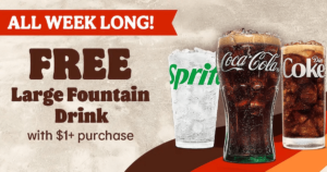 Free Large Fountain Drink At Burger King! (Working In 2025)