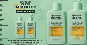 Free Garnier Fructis Hair Filler Shampoo And Conditioner Samples – Topsave