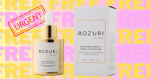 Free Rozuri Anti-Aging Sample—Run!! – Topsave