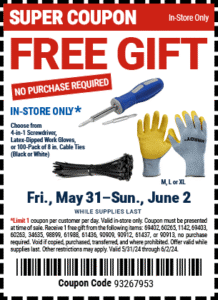 Free Gifts From Harbor Freight—This Weekend (Working In 2025)