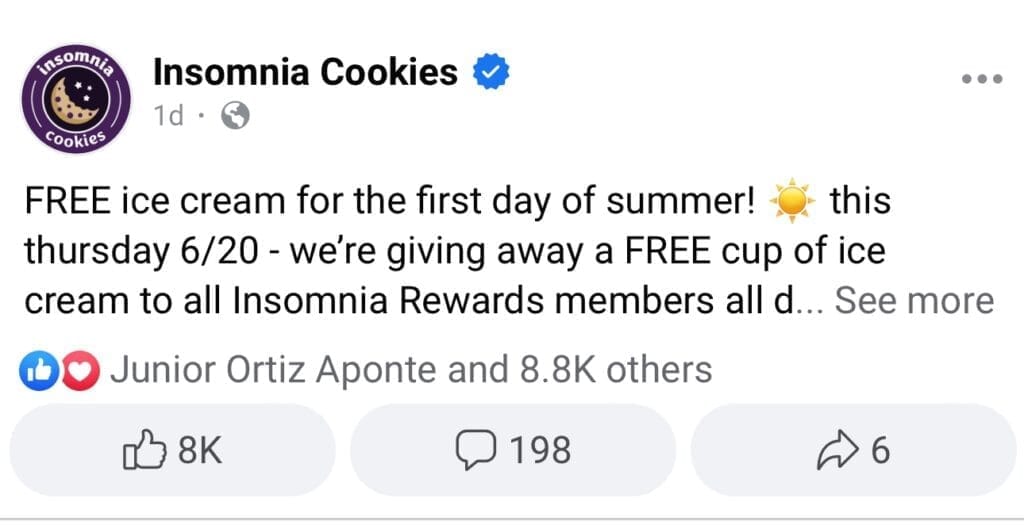 Free Cookies IN Ice Cream at Insomnia Cookies – Today Only! 2 img 3025 1