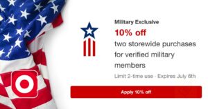 New Coupon Alert: Target Circle Offers 10% Off For Military Members And Veterans (Working In 2025)