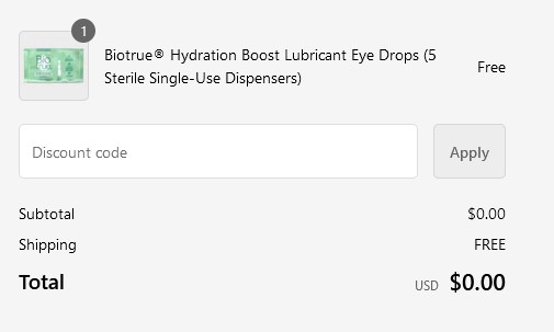 Free Biotrue Hydration Boost Lubricant Eye Drops! – Topsave