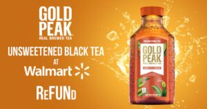 Get A Free Gold Peak Unsweetened Black Tea Refund At Walmart – Topsave