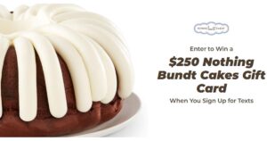 Win A $250 Nothing Bundt Cakes Gift Card – Topsave