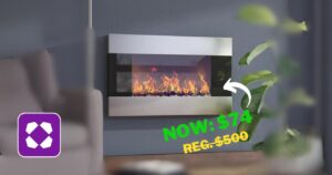 Incredible Deal: Wall Mount Electric Fireplace With Remote For Only $74 + Free Shipping (Reg. $500) (Working In 2025)