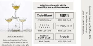 Crate &Amp; Barrel Something New Wedding Giveaway