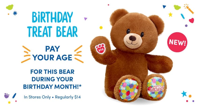 Build-A-Bear Pay Your Age Program A Fun Fantastic Birthday Deal! (Only $1) 2025