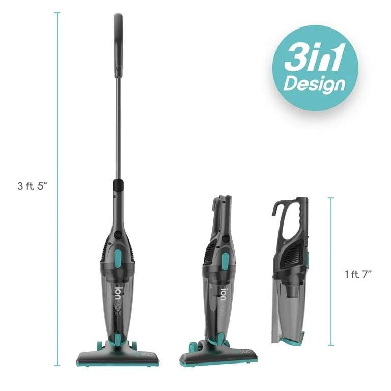 Ionvac 3-In-1 Lightweight Corded Stick Vacuum For Only $24.17 At Walmart (Regularly $49) – Topsave