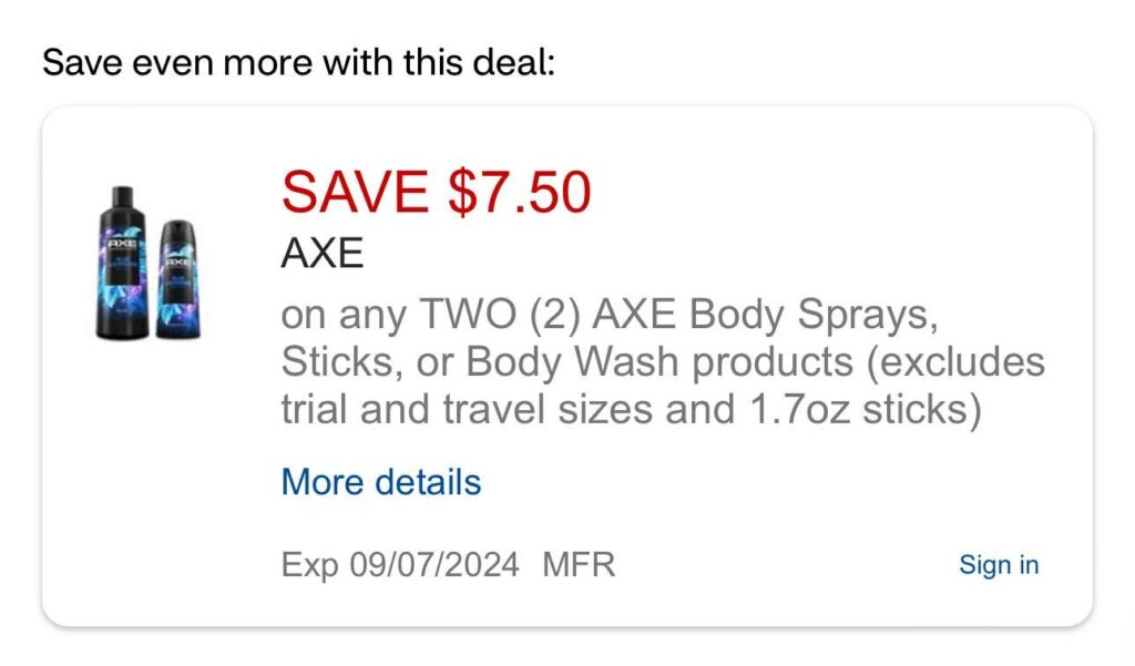 Free Axe Body Wash At Cvs – Money Maker Deal! – Topsave