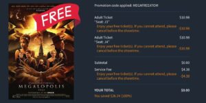 Get 2 Free Movie Tickets To See Megalopolis With Atom! – Topsave