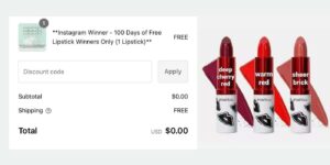 Free Lipstick To The First 100 People In The Rehobe’s 100 Days Of Lipstick Giveaway – Topsave