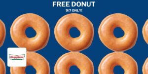 Free Original Glazed Donut At Krispy Kreme On September 7Th! – Topsave