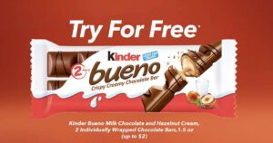 Free Kinder Bueno Chocolate Bar (Its Back) (Working In 2025)