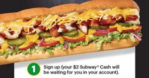 Free $2 Subway Cash, $6.99 Footlongs And Bogo Deals At Subway! (Working In 2025)