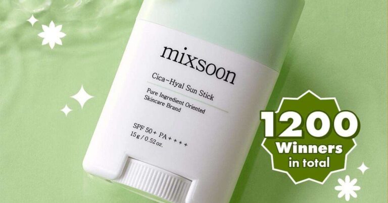 Mixsoon Spf Giveaway – 1,200 Winners! 2025