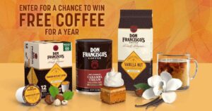 Win Free Don Francisco’s Coffee For A Year! (Working In 2025)