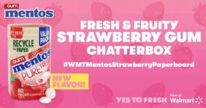 Free Mentos Strawberry Paperboard Gum Chatterbox Kit – Apply To Try! (Working In 2025)