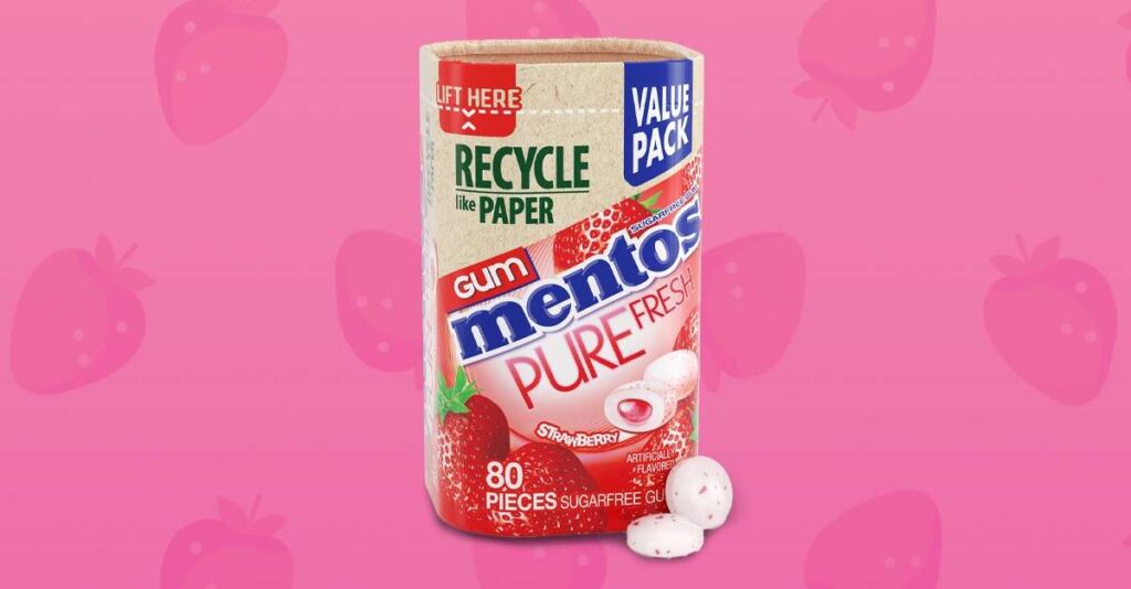 Free Mentos Strawberry Paperboard Gum Chatterbox Kit – Apply To Try! (Working In 2025)