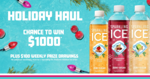 Enter The Sparkling Ice Holiday Haul Sweepstakes – Win A $1,000 Visa Or $100 Gift Card! (Working In 2025)