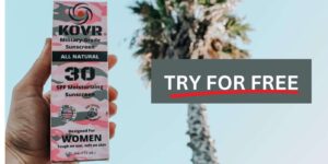 Free Kovr Natural Sunscreen Sample — Includes Free Shipping – Topsave