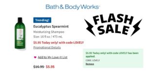 All Hair Care Products On Sale For $5.95 At Bath &Amp; Body Works + Free Store Pickup (Working In 2025)