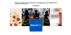 Get $40 For Free To Spend At Walmart On Select Items — Ends 10/16 – Topsave