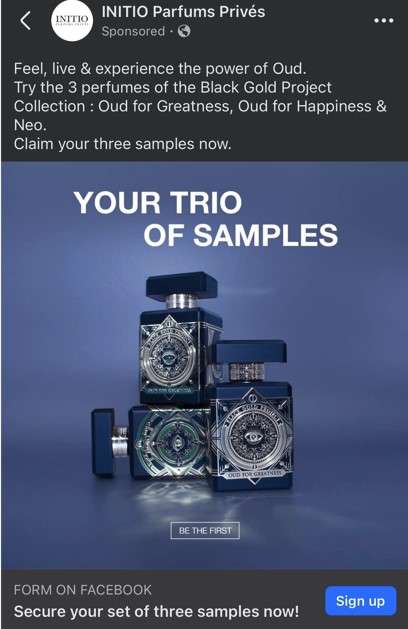 FREE INITIO PERFUME SAMPLE TRIO 2 free initio prive perfume trio sample