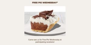 Free Slice Of Pie At Village Inn For Free Pie Wednesday (Working In 2025)