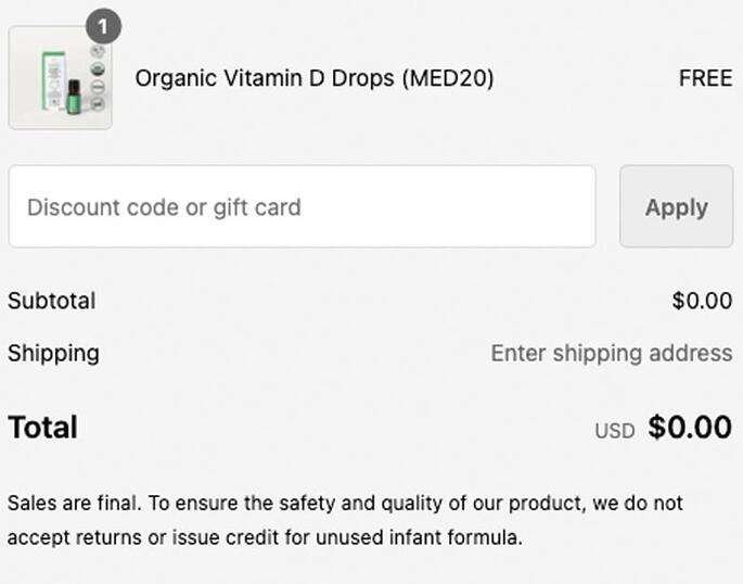 Get Free Bobbie Organic Vitamin D Drops – No Purchase Necessary!