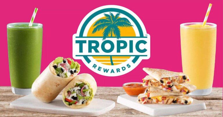 Free Smoothie At Tropical Smoothie Cafe By Joining Tropic Rewards!