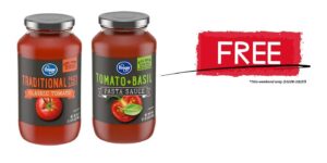 Free Kroger Pasta Sauce – This Weekend Only (October 26-27)! (Working In 2025)