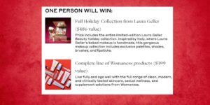 Womaness &Amp; Laura Geller Sweepstakes (Working In 2025)